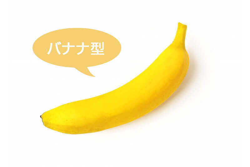 バナナ体型