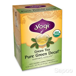 グリーンティーピュアグリーンデカフェ(YOGI TEA) 16ティーバッグ