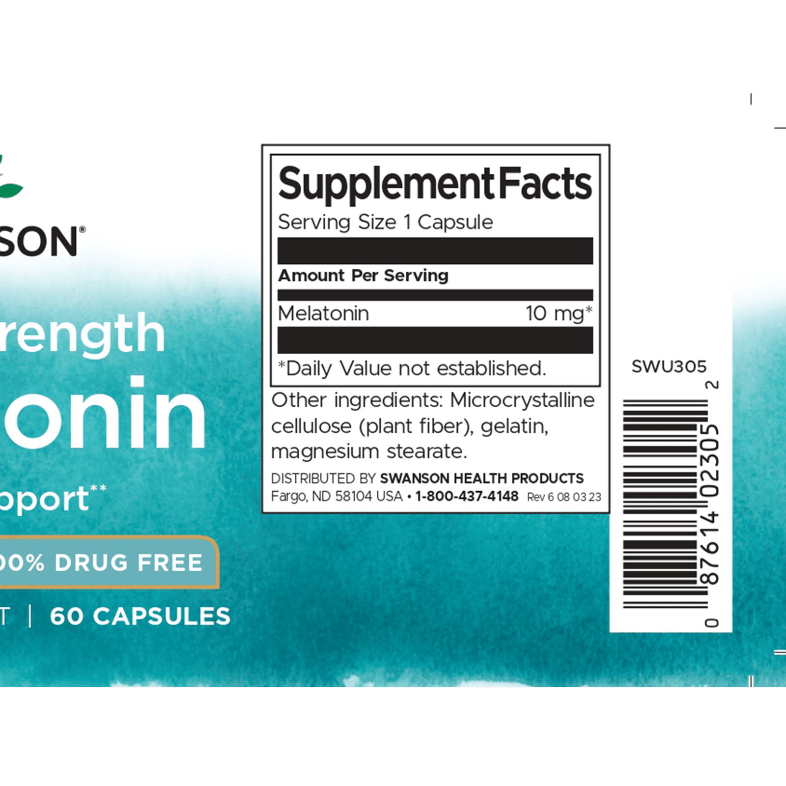 トリプルストレングス・メラトニン 10mg 60カプセル