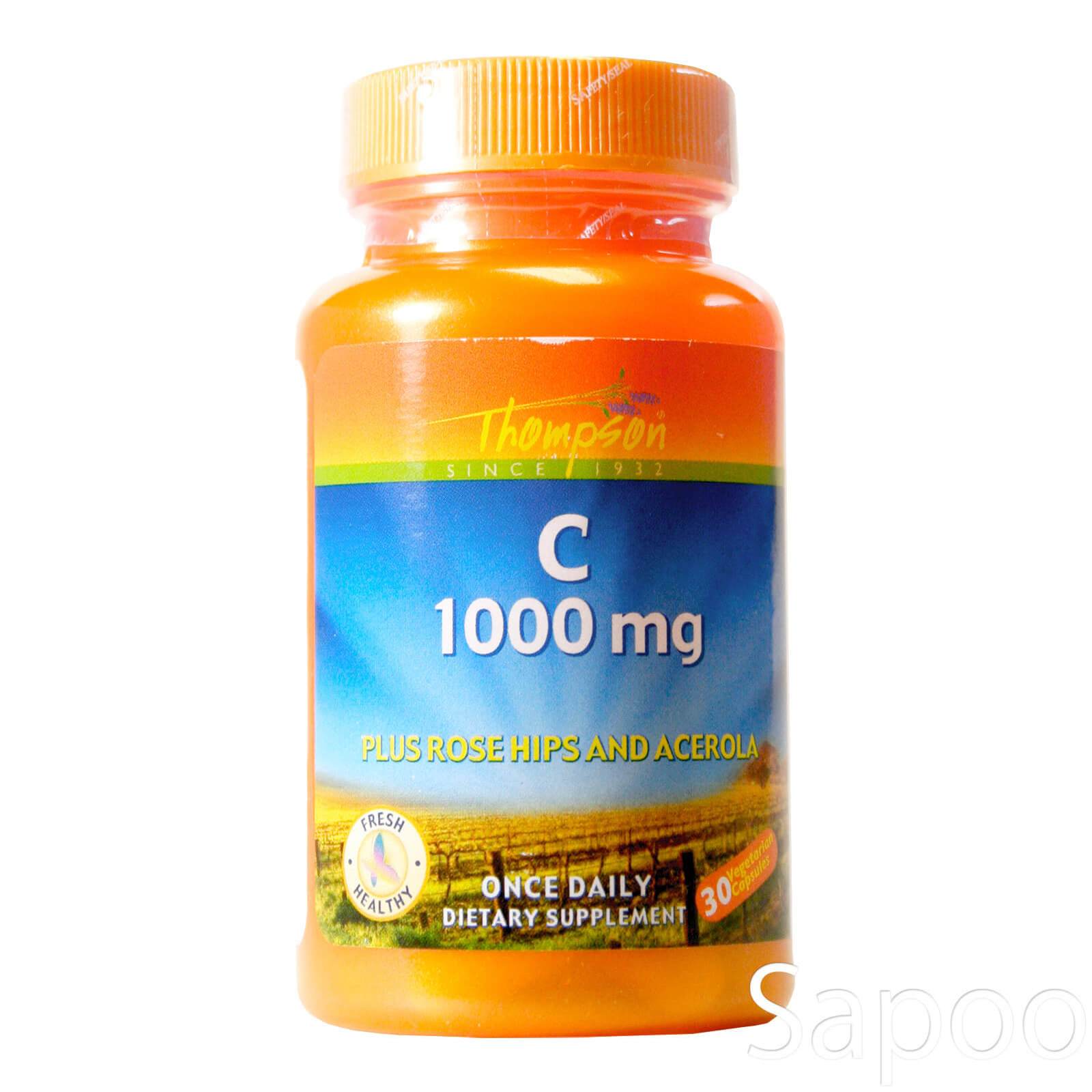 ビタミンC 1000mg+ローズヒップ&アセロラ 30ベジタリアンカプセル