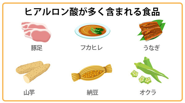 ヒアルロン酸が多く含まれる食品