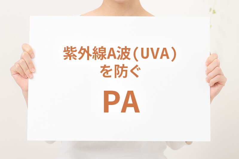 紫外線A波(UVA)を防ぐPAとは