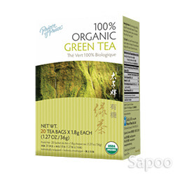 100%オーガニックグリーンティー 20ティーバッグ