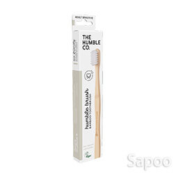 アダルトバンブートゥースブラシ ホワイト(センシティブ) 1本