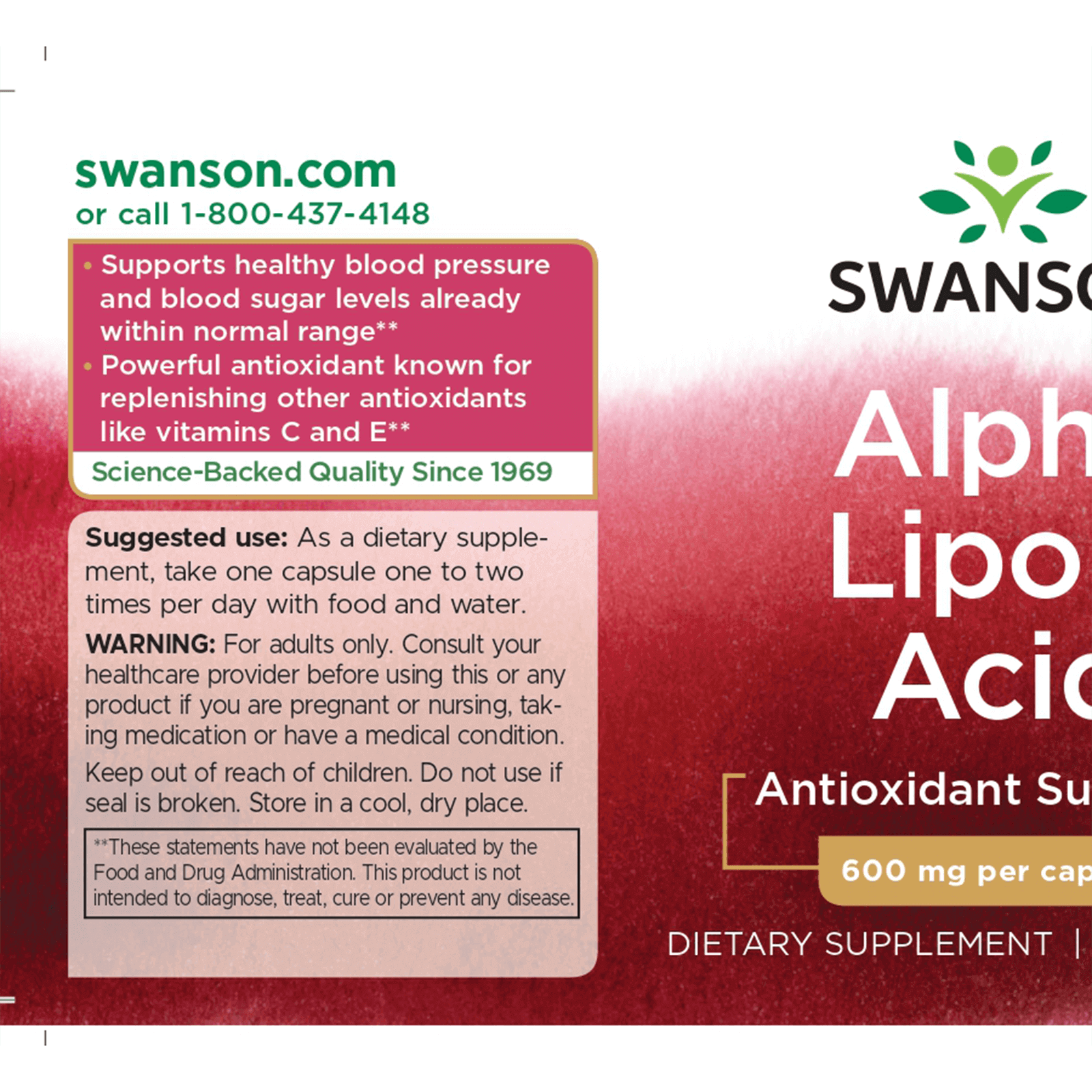 アルファリポ酸 600mg 60カプセル