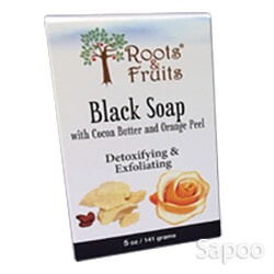 ブラックソープ with ココアバター&オレンジピール 141g