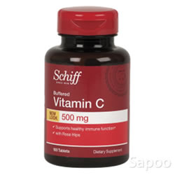 バッファード・ビタミンCローズヒップ 500mg 100粒