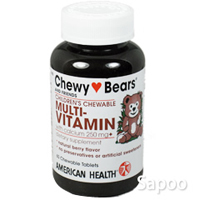 チューイングベアーズ・マルチビタミン with カルシウム 60チュアブル ※