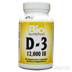 ビタミンD3 12000 IU 50ベジカプセル