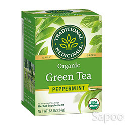 オーガニックグリーンティーペパーミント 16ティーバッグ