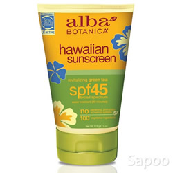 ハワイアンサンスクリーン グリーンティ ブロードスペクトラム SPF45 113ml