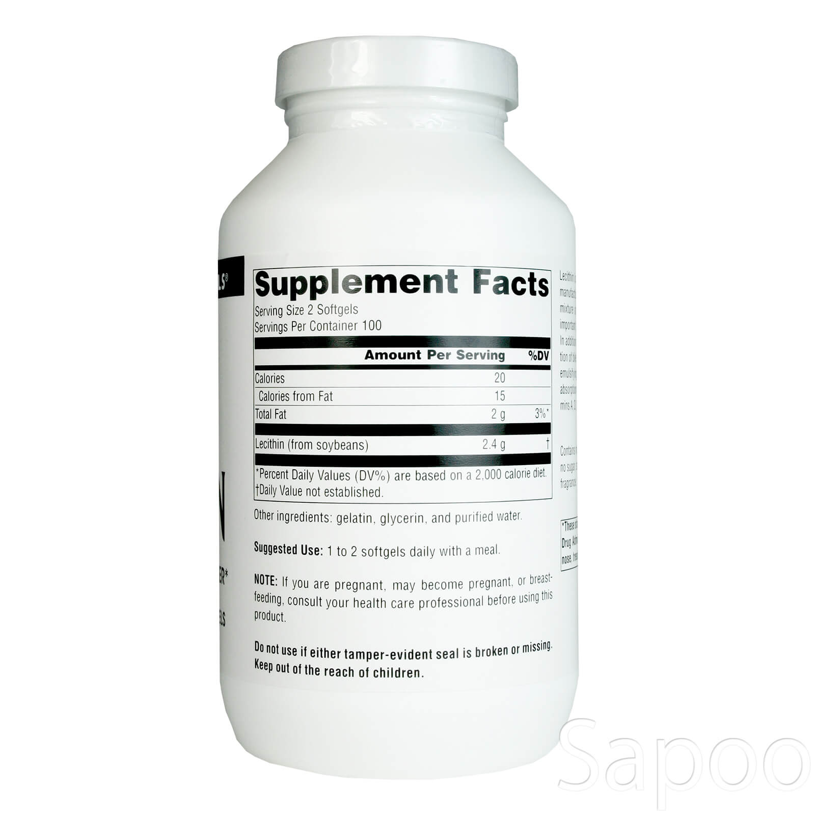 レシチン 1200mg 200ソフトジェルカプセル