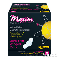 マキシオン ナチュラル極薄ナプキン レギュラー(羽根つき) 10個