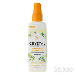 クリスタルボディ デオドラントスプレー カモミール&グリーンティー 118ml