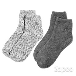 モイスチャライジング アロエソックス(グレー) 2ペア