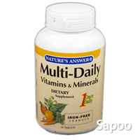 マルチデイリービタミン&ミネラル(鉄分抜き)50粒