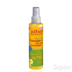 ハワイアンドライオイルサンスクリーン ココナッツオイル SPF15 133ml
