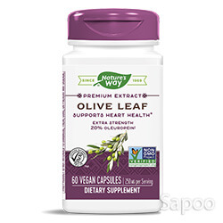 オリーブリーフ標準化エキス(オレウロペイン20%) 60ベジカプセル