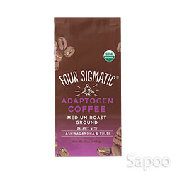 オーガニックアダプトゲンコーヒー ミディアムローストグラウンドwithアシュワガンダ&トゥルシー 340g