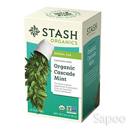 オーガニックカスケードミントハーブティー 18ティーバッグ