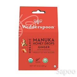 オーガニックマヌカハニードロップ・ジンジャー 120g