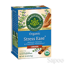 オーガニックストレスイーズシナモンティー (カフェインフリー) 16ティーバッグ