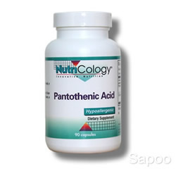 パントテン酸(ビタミンB5) 500mg 90カプセル