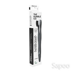 プラントベースドトゥースブラシ ホワイト・ブラック(センシティブ) 2本