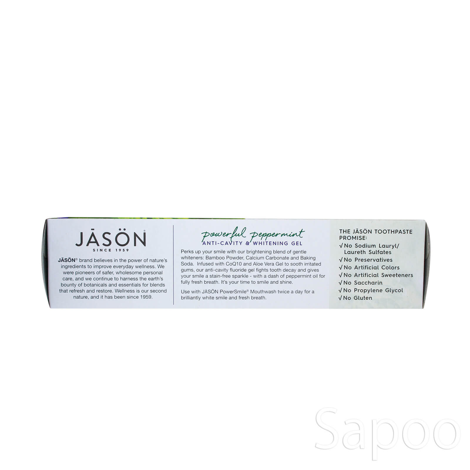 パワースマイル歯磨き粉(ホワイトニング&虫歯予防)パワフルペパーミント 170g