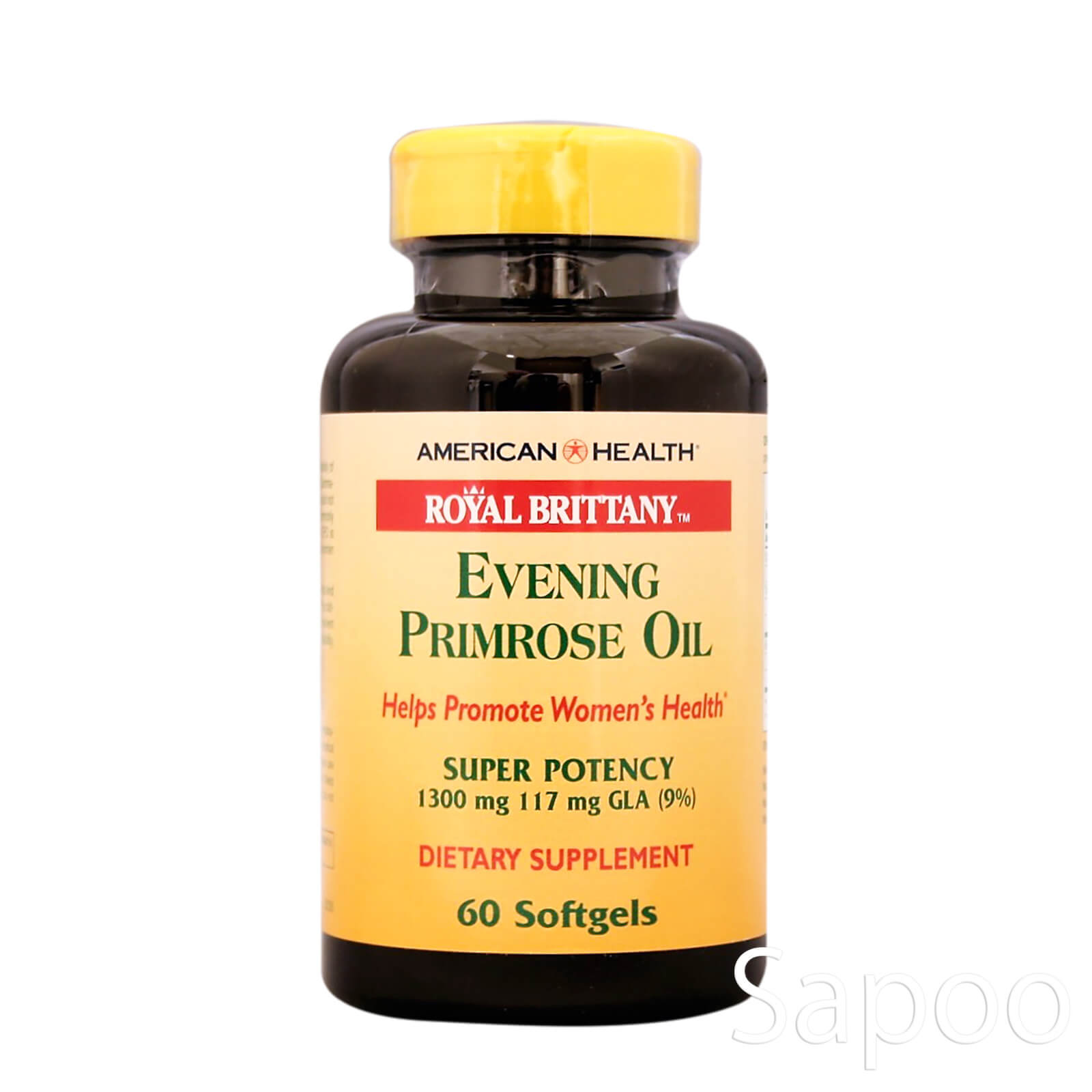 月見草オイル(イブニングプリムローズ) 1300mg 60ソフトジェルカプセル 2個セット