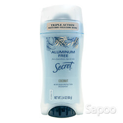 シークレット・アルミニウムフリー デオドラント(ココナッツ) 68g
