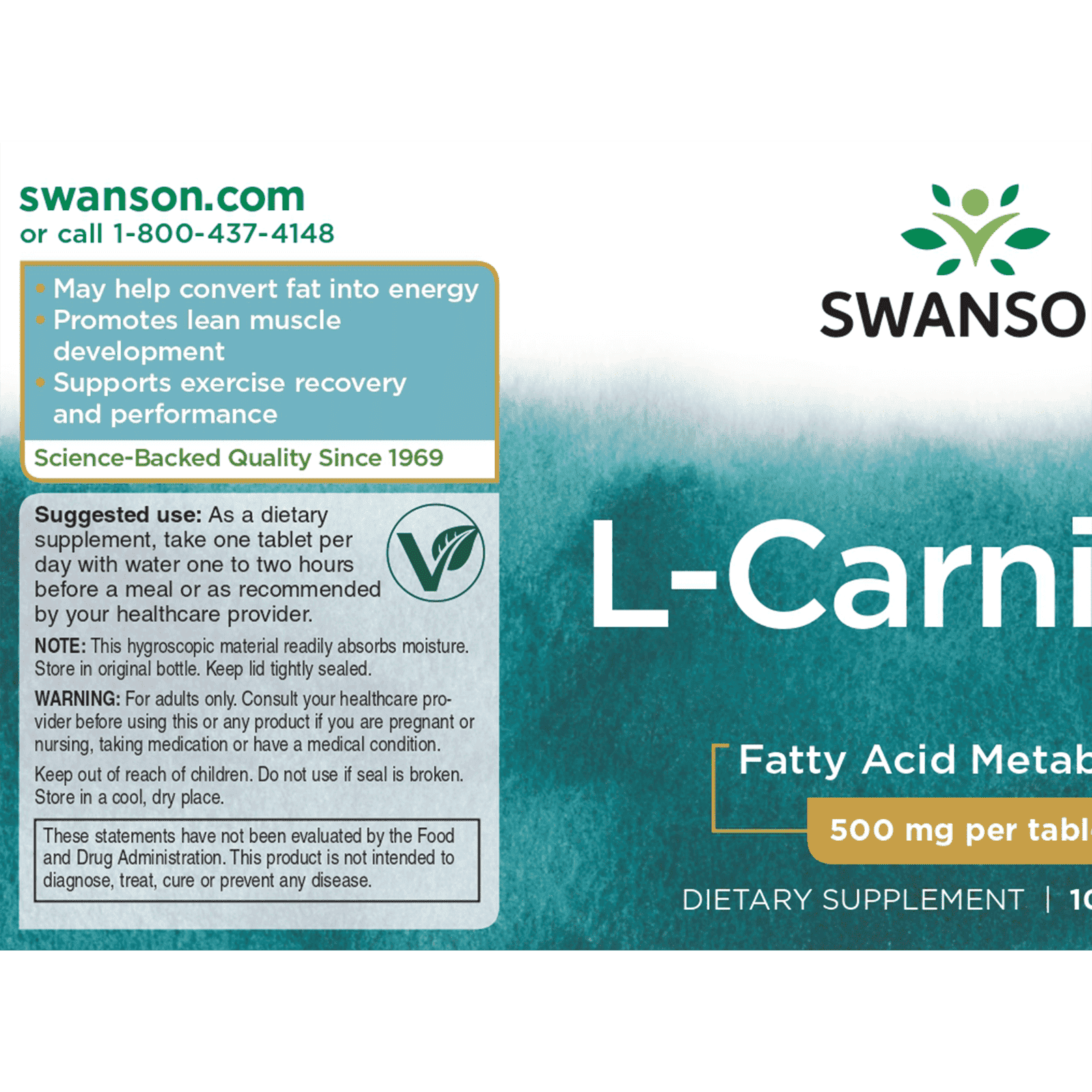 Lカルニチン 500mg 100粒