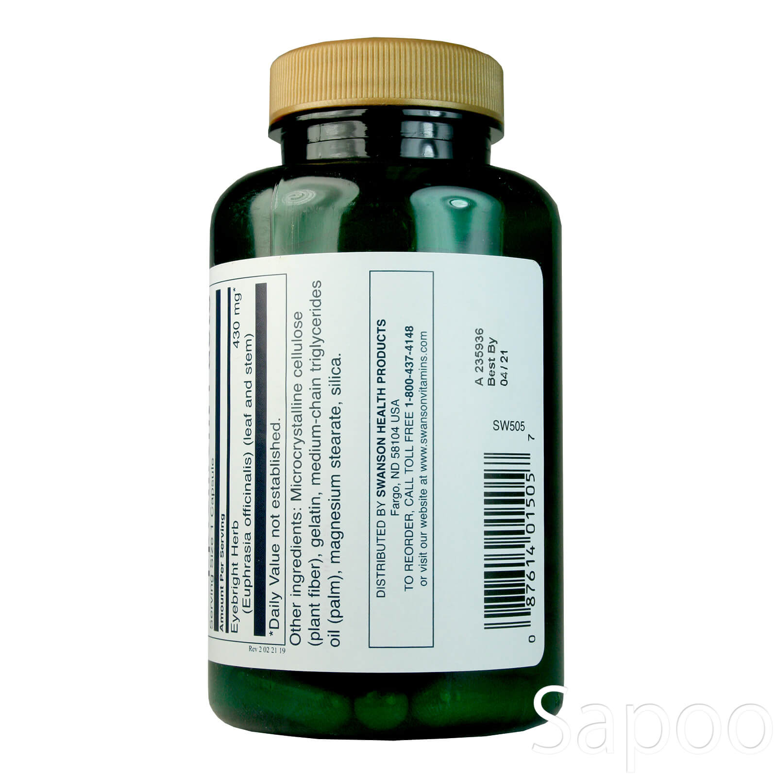 アイブライトハーブ 430mg 100カプセル