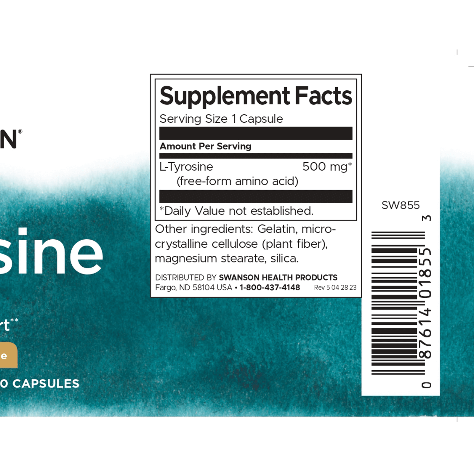 Lチロシン 500mg 100カプセル