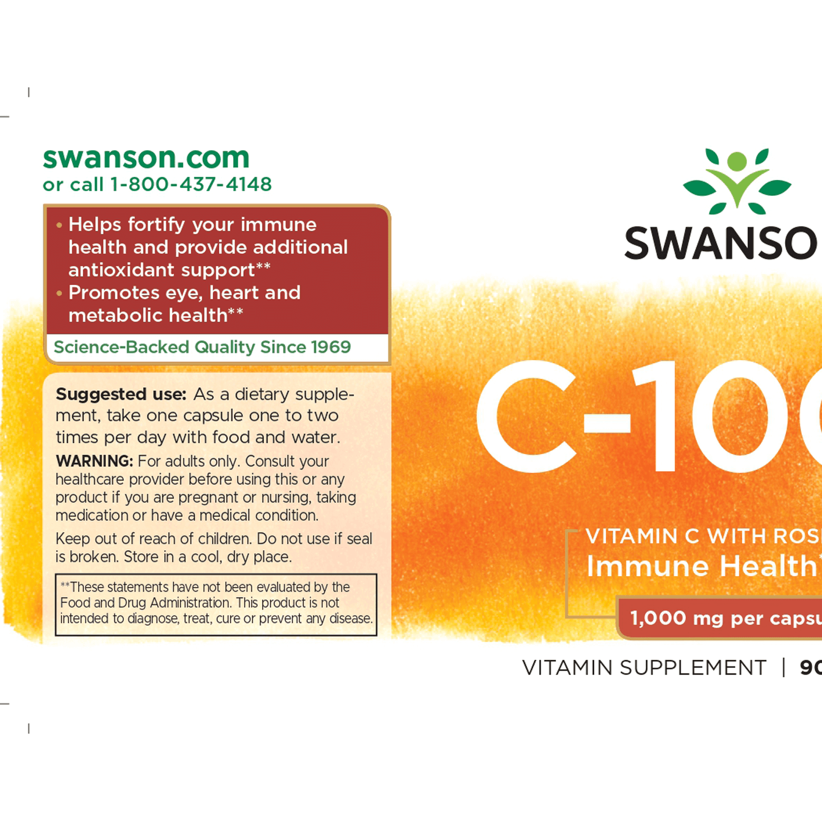 ビタミンCウィズローズヒップ 1000mg 90カプセル