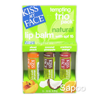 テンプティングリップバーム　トリオパック(スライスド・ピーチ、ココナッツ/パイナップル、クランベリーオレンジ) 4.25g