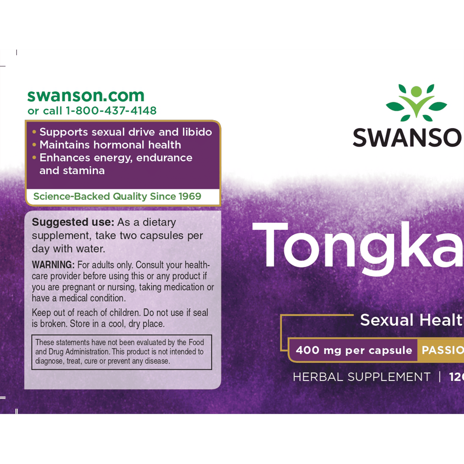 トンカットアリ 400mg 120カプセル