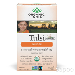 トゥルシーティー・ジンジャー(カフェインフリー) 18ティーバッグ