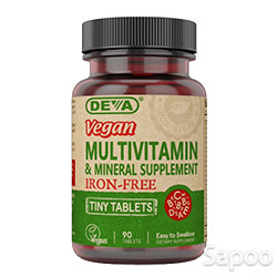 ビーガンタイニータブレットマルチビタミン&ミネラルサプリメント(鉄分不使用) 90粒