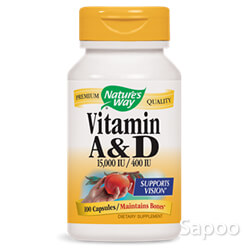 ビタミンA&D 15000IU・400IU 100カプセル