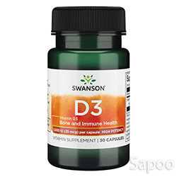 ビタミンD3 1000IU 30カプセル